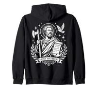 St Matthias the Apostle Catholic Patron Saint Confirmation Zip Hoodie