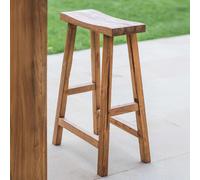 St Mawes Outdoor Bar Stool Reclaimed Teak Wood