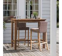 St Mawes Outdoor Bar Table with Trough 120cm Reclaimed Teak Wood