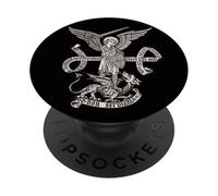 St Michael Archangel Catholic Angel defend us PopSockets Adhesive PopGrip