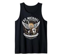 St. Michael Archangel Defend Us Religious Prayer Warrior Tank Top