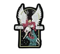 St. Michael Archangel PVC Patch, Archangel Michael Slaying Dragon Rubber Tactical Morale Patches Badge Hook & Loop for Clothing Backpacks Vests