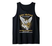 St Michael Archangel Warrior Defend Us in Battle Tank Top