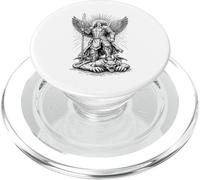 St Michael Defeating Devil Catholic Archangel Warrior PopSockets PopGrip for MagSafe