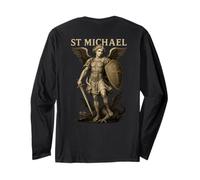 St Michael Defend Us in Battle Long Sleeve T-Shirt