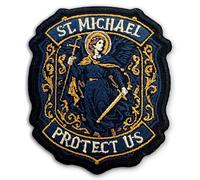 St Michael Patch Saint Michael Protect Us Patches Catholic Christian Sew On/Iron On Embroidery Patch for Jackets, Backpack, Hat, Uniform DIY Patches Gifts for Her Him