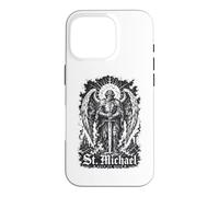 St Michael Quis Ut Deus Archangel Protector Case for iPhone 16 Pro