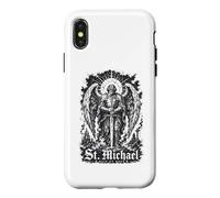 St Michael Quis Ut Deus Archangel Protector Case for iPhone X/XS