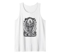 St Michael Quis Ut Deus Archangel Protector Tank Top