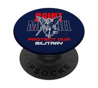St Michael the Archangel Catholic Patron Saint of Military PopSockets Adhesive PopGrip