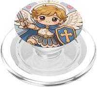 St Michael the Archangel Catholic Pray for Kids Defend Us PopSockets PopGrip for MagSafe