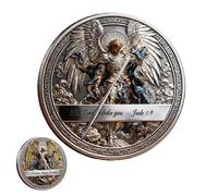 St. Michael The Archangel Commemorative Coin - “Victory Over Evil” Double Sided Challenge Coin | The Lord is a Warrior Inspirational Catholic Gift for Men, Women, Collectors (B1)