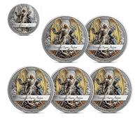 St. Michael The Archangel Commemorative Coin - “Victory Over Evil” Double Sided Challenge Coin | The Lord is a Warrior Inspirational Catholic Gift for Men, Women, Collectors (B5)