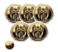 St. Michael The Archangel Commemorative Coin - “Victory Over Evil” Double Sided Challenge Coin | The Lord is a Warrior Inspirational Catholic Gift for Men, Women, Collectors (C5)