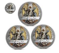 St. Michael The Archangel Commemorative Coin - “Victory Over Evil” Double Sided Challenge Coin | The Lord is a Warrior Inspirational Catholic Gift for Men, Women, Collectors (B3)