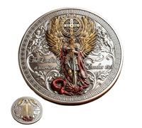 St. Michael The Archangel Commemorative Coin - “Victory Over Evil” Double Sided Challenge Coin | The Lord is a Warrior Inspirational Catholic Gift for Men, Women, Collectors (A1)