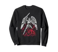 St Michael The Archangel Defeats Satan Catholic Sweatshirt