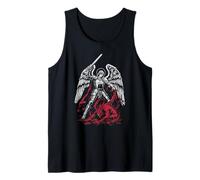 St Michael The Archangel Defeats Satan Catholic Tank Top