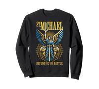 St Michael the Archangel Defend Us in Battle Catholic Saint Sweatshirt
