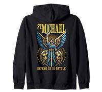 St Michael the Archangel Defend Us in Battle Catholic Saint Zip Hoodie