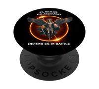 St. Michael the Archangel | Defend Us in Battle PopSockets Adhesive PopGrip