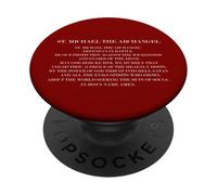 St Michael The Archangel Defend Us In Battle Prayer PopSockets Adhesive PopGrip