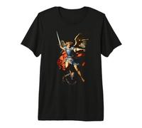 St Michael The Archangel Defend Us in Battle Premium T-Shirt