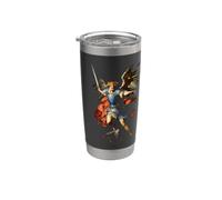 St Michael The Archangel Defend Us in Battle Stainless Steel Insulated Tumbler