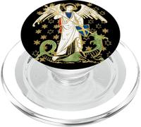 St. Michael the Archangel Icon Dragon Catholic Angel Vintage PopSockets PopGrip for MagSafe