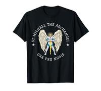 St Michael The Archangel Ora Pro Nobis Roman Catholic Prayer T-Shirt