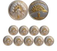 St. Michael The Archangel-Victory Over Evil Commemorative Coin - Religious Challenge Coin, Catholic Collectible Token, Spiritual Warfare Keepsake Gift for Believers (#B9Pcs)