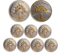 St. Michael The Archangel-Victory Over Evil Commemorative Coin - Religious Challenge Coin, Catholic Collectible Token, Spiritual Warfare Keepsake Gift for Believers (#B7Pcs)