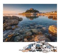 St Michael's Mount Wooden Jigsaw Puzzles for Adults Fun 1000 Pieces Toy Intellectual Game Stress Relief Toy Home Decoration Education Game Relaxation And Intelligence 1000pcs (75x50cm)