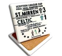 St Mirren 3 vs 1 Celtic - 2025 Scottish League Cup final Marble coaster | Hampden Park cup final Mirren marble coaster (2025- final)