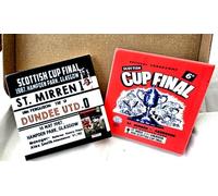 St Mirren Scottish Cup Final 1987 Commemorative Marble Coasters, Hampden Park, Set of 2 Marble Coasters