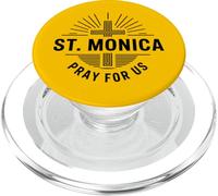 St. Monica Pray For Us Patron Saint Catholic Cross PopSockets PopGrip for MagSafe