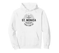 St. Monica Pray For Us Patron Saint Catholic Cross Pullover Hoodie