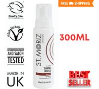 St Moriz Original Extra Large Instant Tanning Mousse in Medium | Fast Drying Vegan Fake Tan | With Wash Off Guide Colour | For Streak Free Bronzed Glow | Dermatologically Tested & Cruelty Free | 300ml