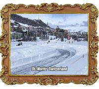 St Moritz Switzerland Fridge Magnets Tourist Souvenir Refrigerator Decoration Magnet