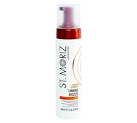 St Moriz Advanced Colour Correcting Tanning Mousse with Hyaluronic Acid & Vitamin B5, Fast Drying Vegan Fake Tan, Light (200ml)