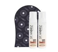 St Moriz Instant Self Tanning Mousse in Medium Tone with Mitt - 2 x 200 ml