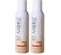 St Moriz Original Instant Tanning Mousse Fast Drying Vegan Fake Tan, Medium, 150 ml (Pack of 2)