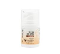 St. Moriz Professional Medium Self Tan Face Lotion 50ml | Self Tanning Moisturising Lotion Cream for the Face that Develops into a Natural Looking Medium Tan, Aloe Vera & Vitamin E