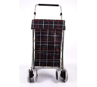 ST-NB-SIX-02 6 Wheels Shopping Trolley with Adjustable Handle (Blue)