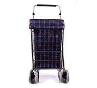 ST-NB-SIX-02 6 Wheels Shopping Trolley with Adjustable Handle (Navy)