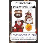 St. Nicholas Day Crossword Book: Crossword Search Puzzle with Easy-to-Read Print about St. Nicholas Day small gifts, baking special cookies, ... For vacations, Holidays and Relaxing Time