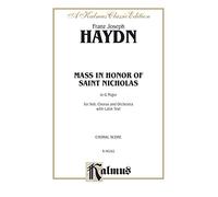 St Nicholas Mass SATB: Kalmus Edition