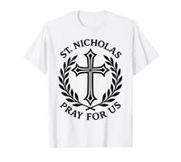 St. Nicholas Pray for Us Catholic Christian Devotional T-Shirt