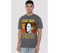 St Original Last Battlefield T Shirt, Charcoal Star Trek Grey S