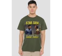 St Original Mirror Mirror T Shirt, Military Green Star Trek Green M